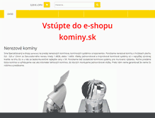 Tablet Screenshot of nerezove-kominy.sk